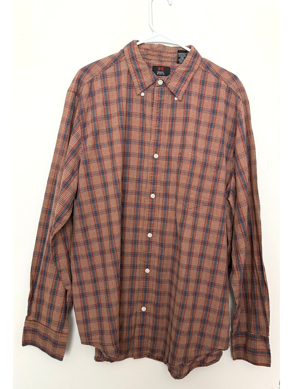 Emergency Exit Men's XL Long-Sleeve Button-Down Shirt